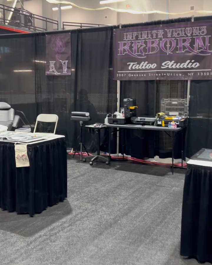 Infinite Visions Reborn booth at the Utica Tattoo Expo